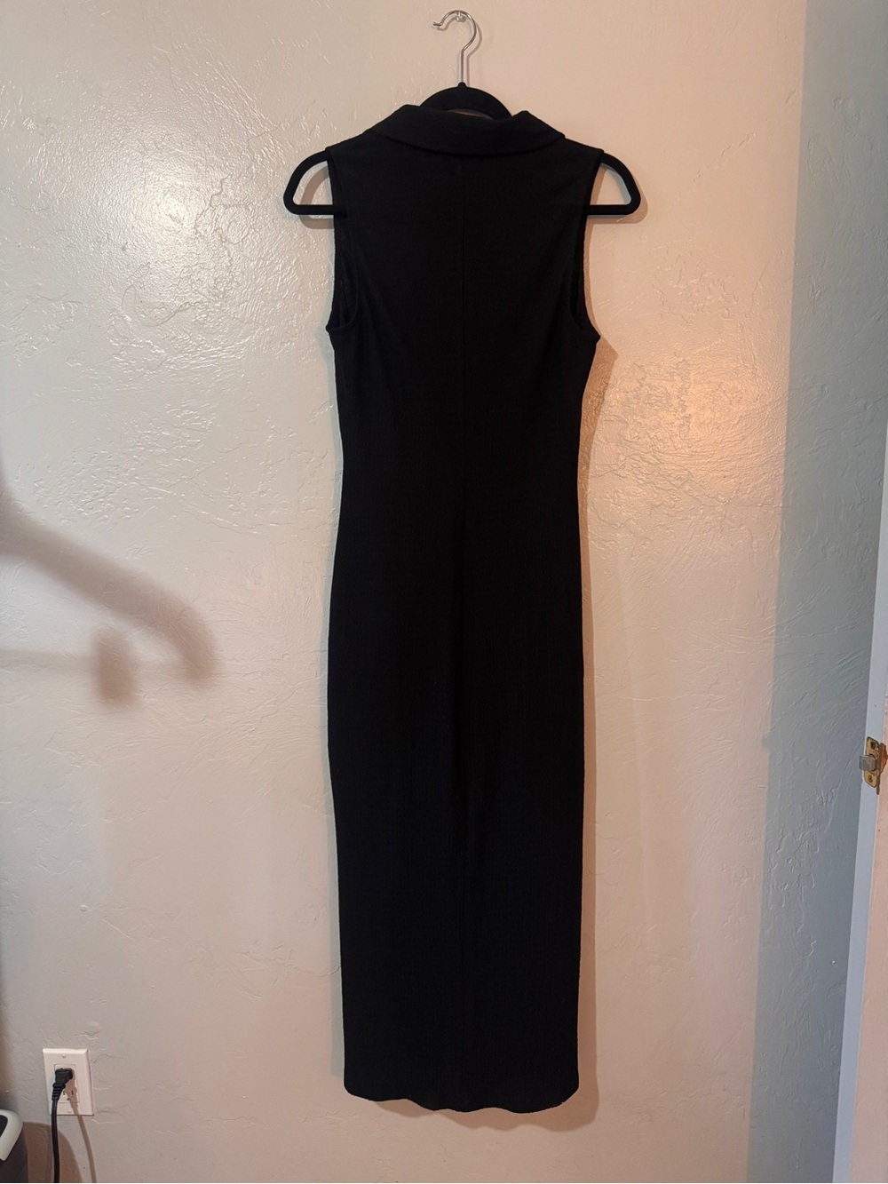 Reformation Cielo Knit Midi Dress - Black - Size M - Picture 8 of 9